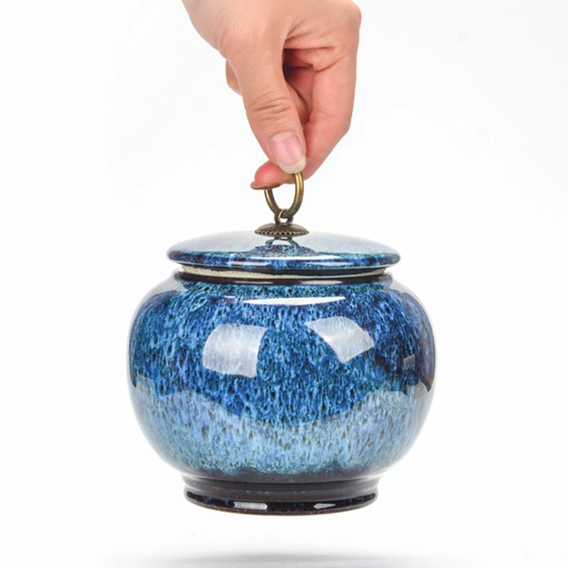 

Ceramic Tea Pot Kiln Transformation Portable Multifunctional Sealed Handmade Household Decorations Storage Creative Ornaments