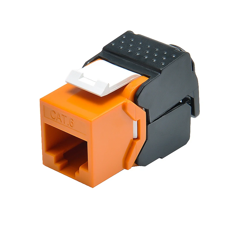 Гигабитные Разъемы RJ45 CAT6 Keystone модули Бесконтактное подключение (не требует