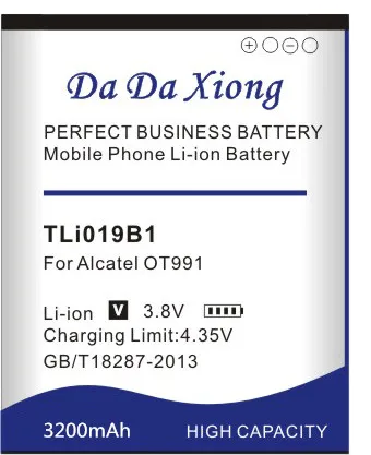 3200 мА/ч TLi019B1 TLi019B2 Батарея для Alcatel Работает с любым оператором OT991 916D 6010 сотовый