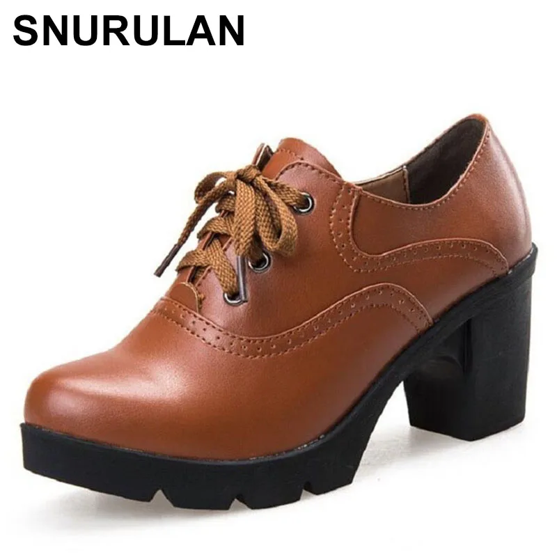 

Женские туфли SNURULAN2019, туфли-лодочки из натуральной кожи, на платформе, с круглым носком, с закрытым носком, размер, весна-осень, 100%