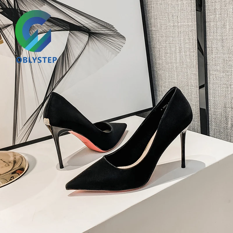 

OBLYSTEP High Heels Pumps For Women Pointed Toe two-wear Fashion Daily Heels Shoes Ladies Brand PumpsA-13