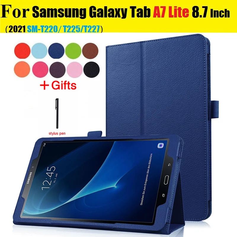 

For Samsung Galaxy Tab A 7 Lite 8.7'' 2021 T220 T225 T227 Cases Slim Lightweight for Samsung Tab A 7 Lite T220 Cover with Stylus