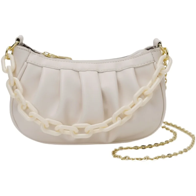 

Capcaity Soft PU Leather Vintage Women Hand Gold Chain Bag Totes Designers Luxury Women Shoulder Bags Female Top-handle Bags