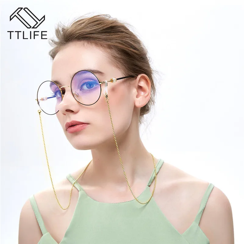 TTLIFE цепочка для очков женщин держатель шнурок чтения золотые бусины