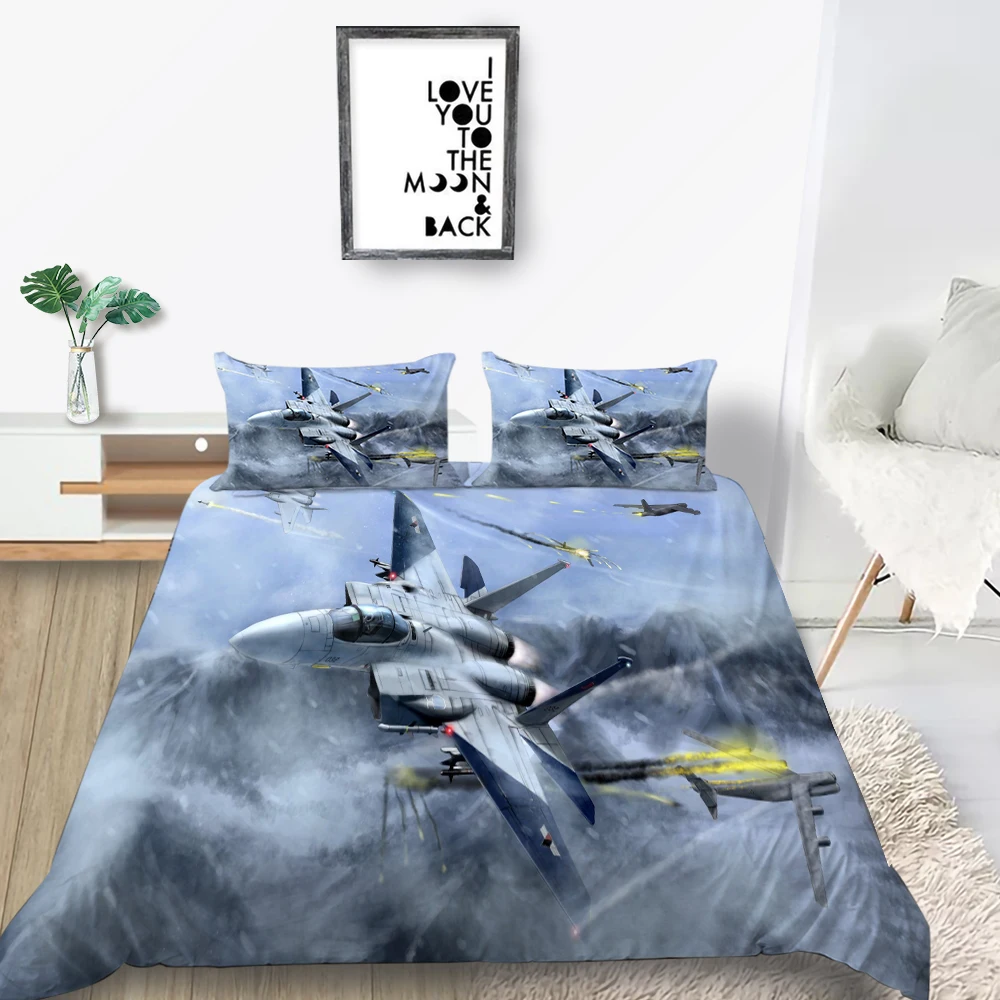 Комплект постельного белья с самолетом модный креативный 3D рисунком размеры