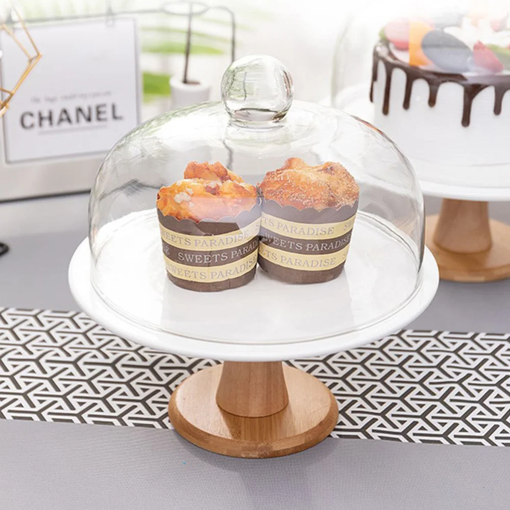 

Simple Wedding Dessert Table Holder Stylish Cake Stand Snack Rack with Lid