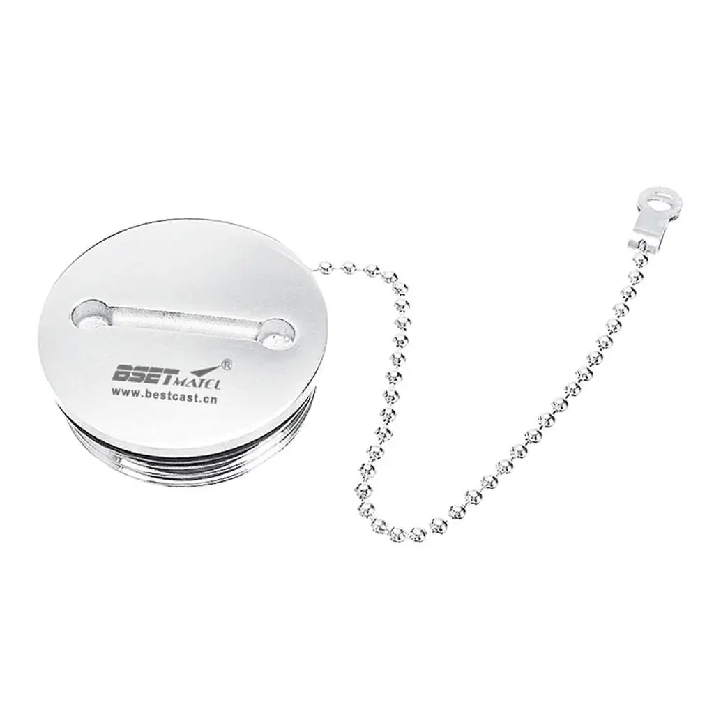 

Boat Deck Fill Filler Replacement + Chain Stainless Steel Fuel Water Gas