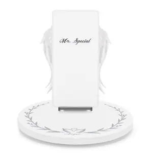 creative angel wings wireless charger qi wireless charger 10w fast charge vertical mobile phone wireless charger free global shipping