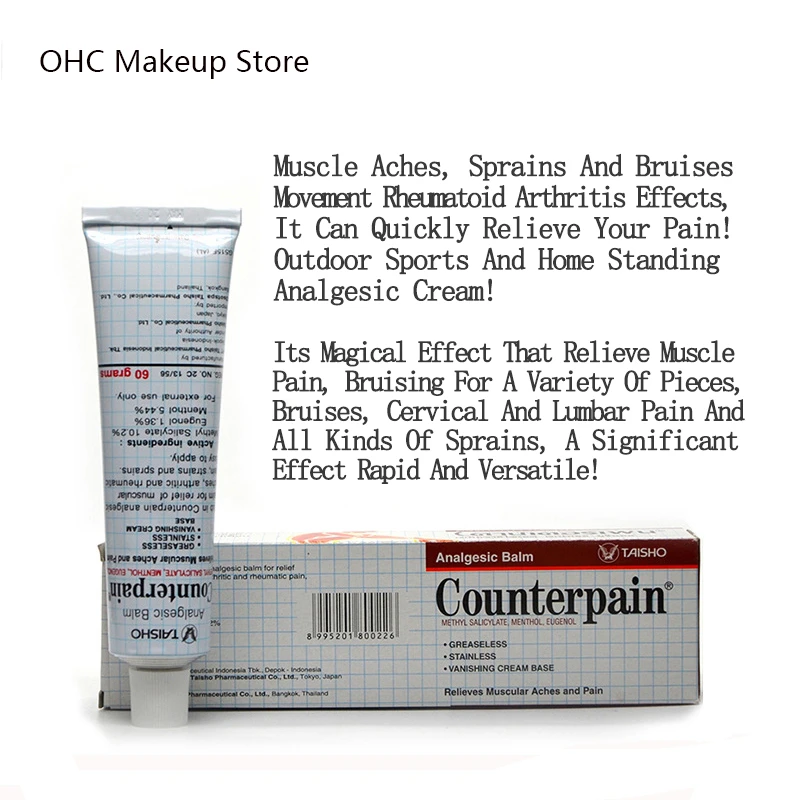 Анальгетический бальзам против боли растяжения крем для снятия снимает боль в
