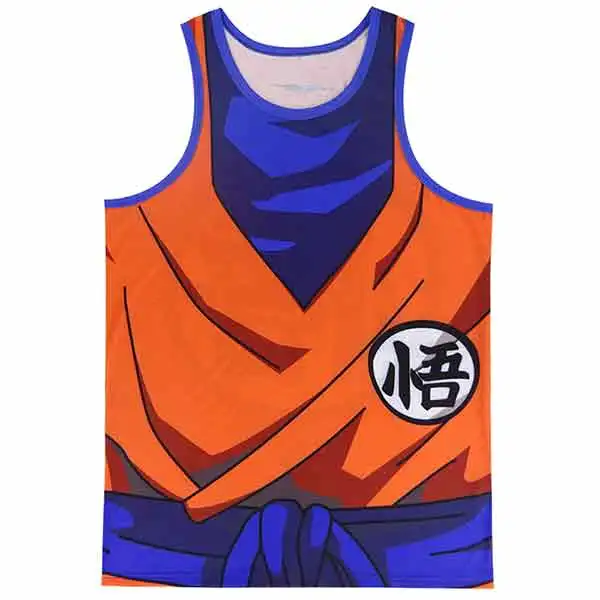 Для мужчин Dragon Ball Z Goku 3D жилет мужской отряд самоубийц Вегета майка для взрослых Косплей рубашка без рукавов - Цвет: Goku 2