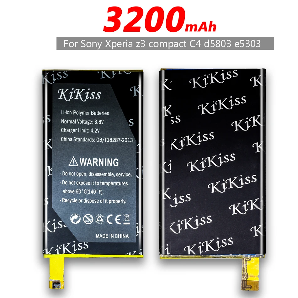 Мощный аккумулятор 3200 мАч LIS1561ERPC для Sony Xperia Z3 Compact Z3c mini D5803 D5833/Xperia C4 E5303 E5333 E5363 E5306 Tool
