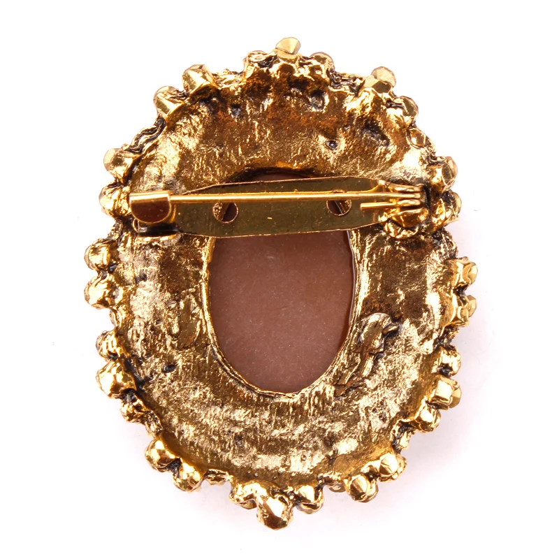 Стразы винтажная стильная Классическая Брошь в виде камеи для женщин и мужчин