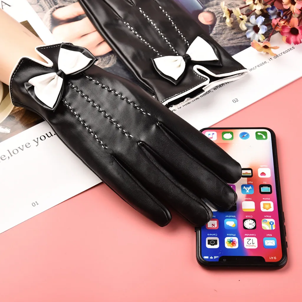 Новые женские перчатки из натуральной кожи зимние теплые мягкие меховые с