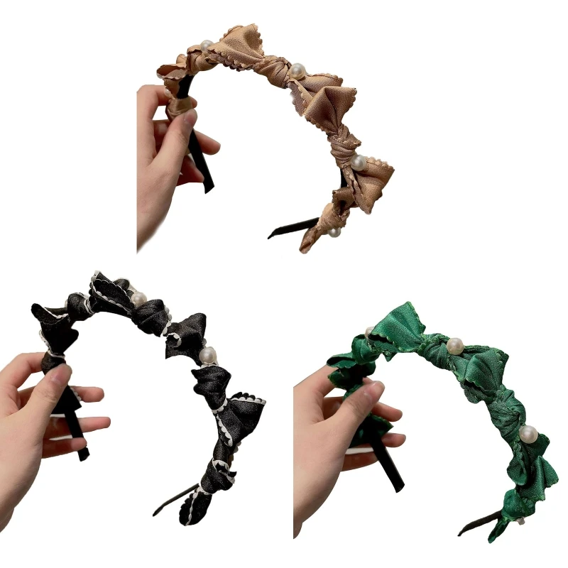 

85WB Lolita в форме банта Head Hoops женский макияж для свадьбы дня рождения вечеринки головной убор