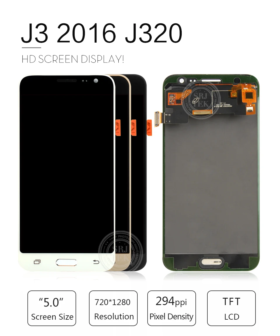 TFT дисплей j3 для samsung J3 дисплей J320 J320A J320F J320M сенсорный дигитайзер сенсорный экран стеклянная рамка для galaxy j320f lcd