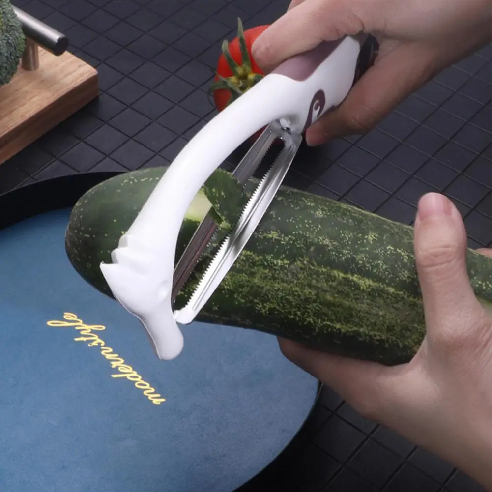 

Vegetable Slicer Wide Mouth Fruit Peeling Planer Scraper Ergonomic Anti-slip Handle kitchen Plastic Sharp Fruit Vegetable Peeler