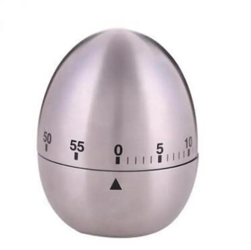 

New Mechanical Kitchen Timer Stainless Steel Egg Machinery Count Down Reminder Alarm Clock Interval S Cooking Tools