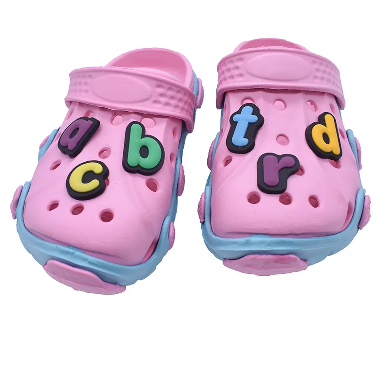 

1PCS Letter Shoes Charms Decoration For Wristband Alphabet Number Accessories For Croc JIBZ Kids Gifts