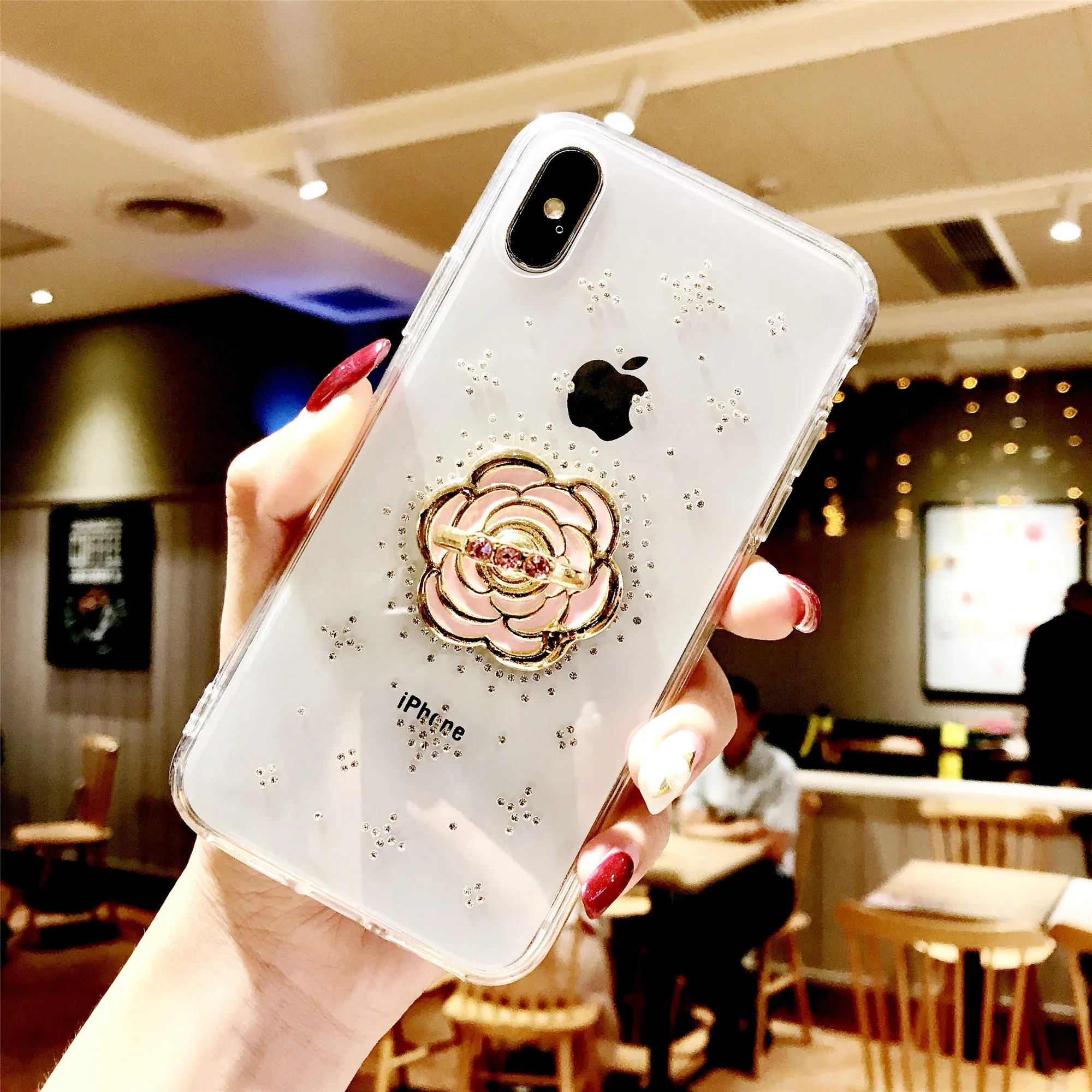 Чехол с кольцом держателем для iPhone Xs Xr X 10 8 7 Plus SE 2020|Бамперы| |
