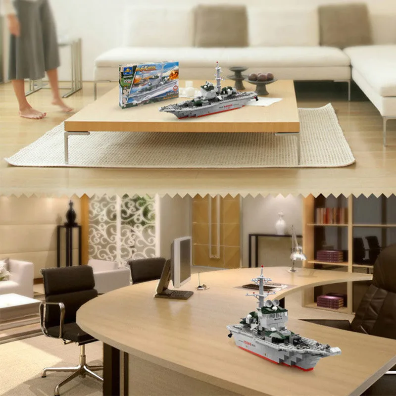 Модель корабля Shenfeng в стиле милитари для строительства фригатов детская