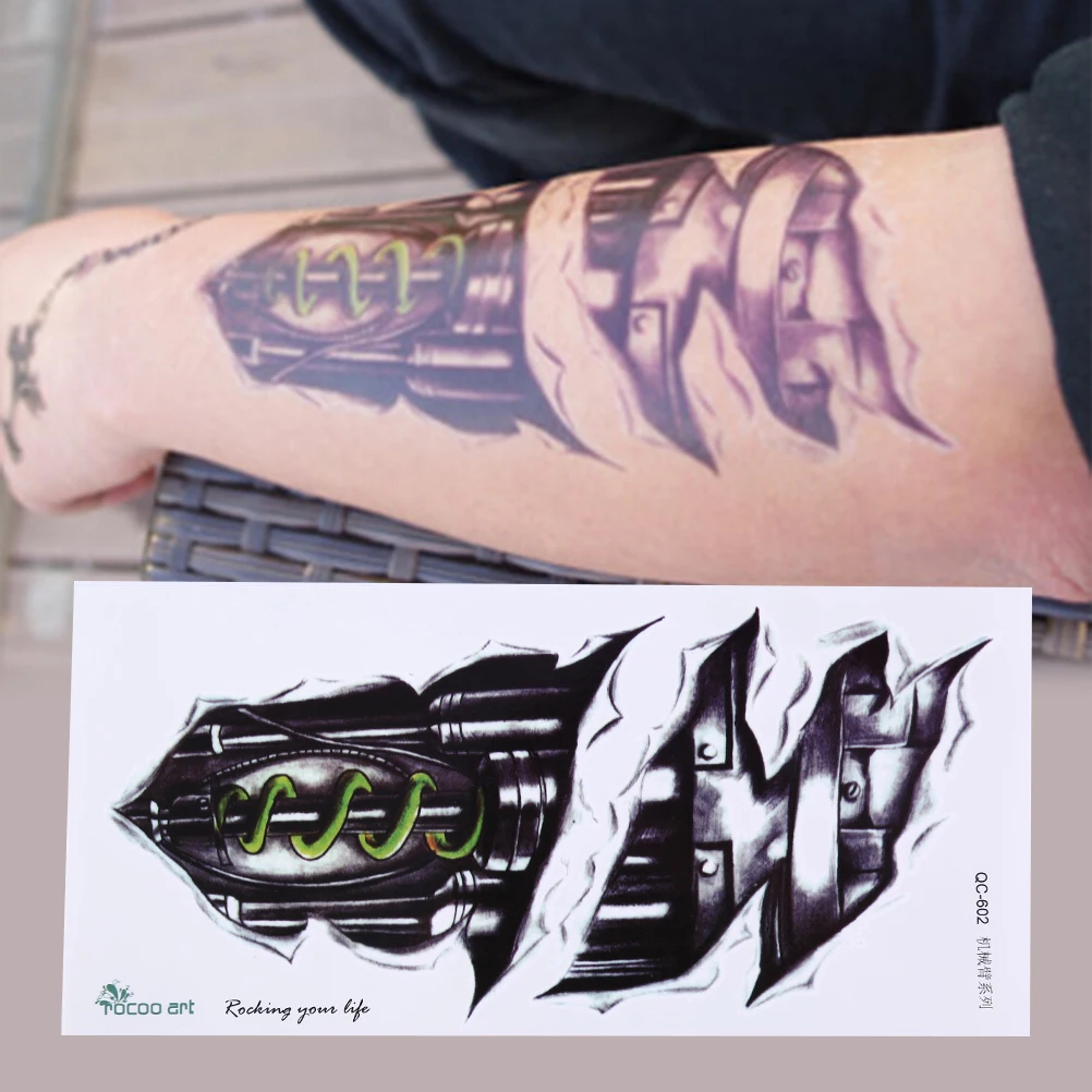Временная татуировка на рукавах водонепроницаемая руку для классных мужчин и