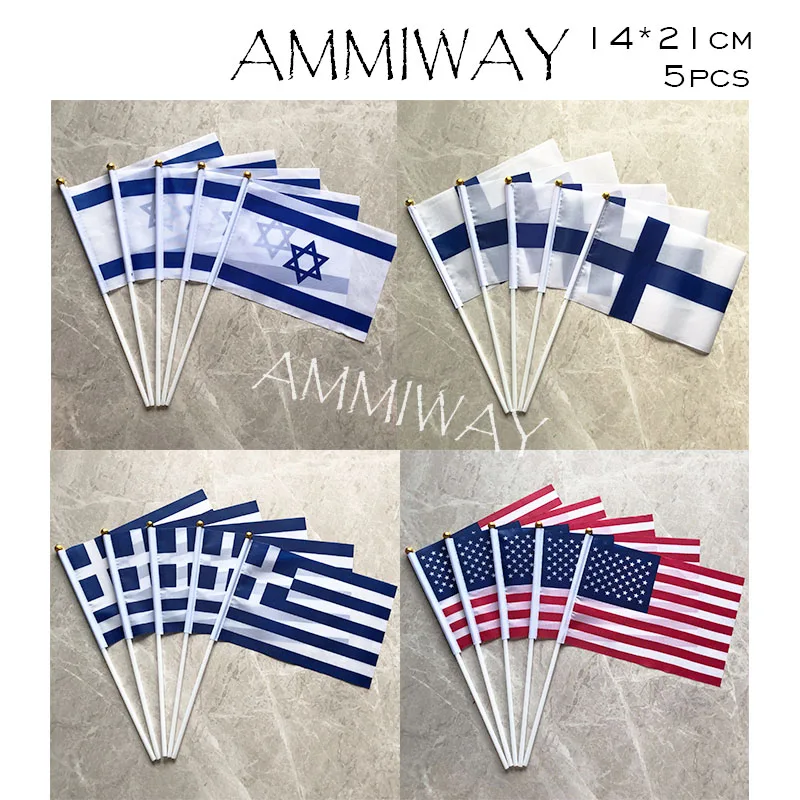 AMMIWAY 14х21 см 5 шт. национальная указка Национальная № 8 полиэстер | Дом и сад