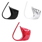 Мужские трусы стринги из лакированной кожи, черные невидимые Трусы-стринги, С-образным мешочком для пениса, сексуальное нижнее белье для мужчин, гей-трусы 2019