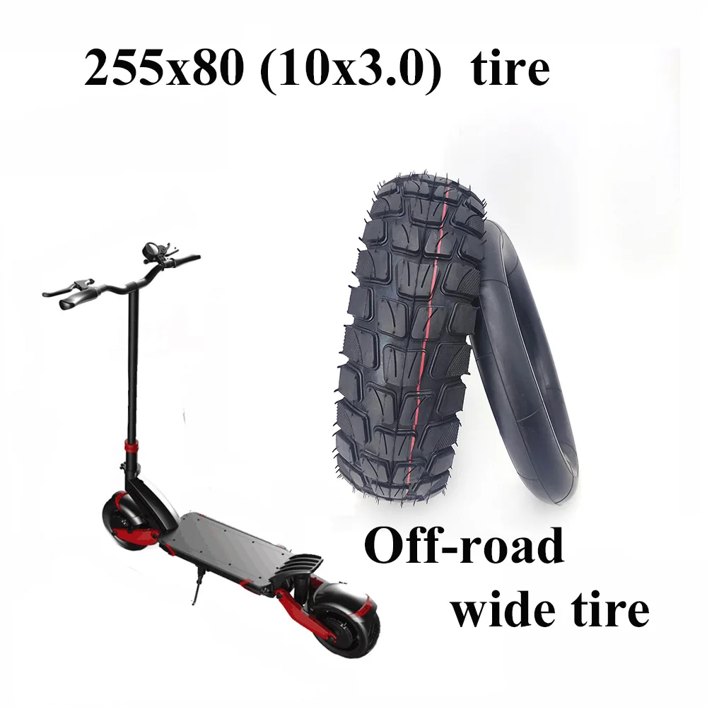 

High Quality 10 Inch 255x80 Tires Inner Outer Tyre 10x3.0 Off-road Tire for Electric Scooter Speedual Zero 10X Kugoo M4