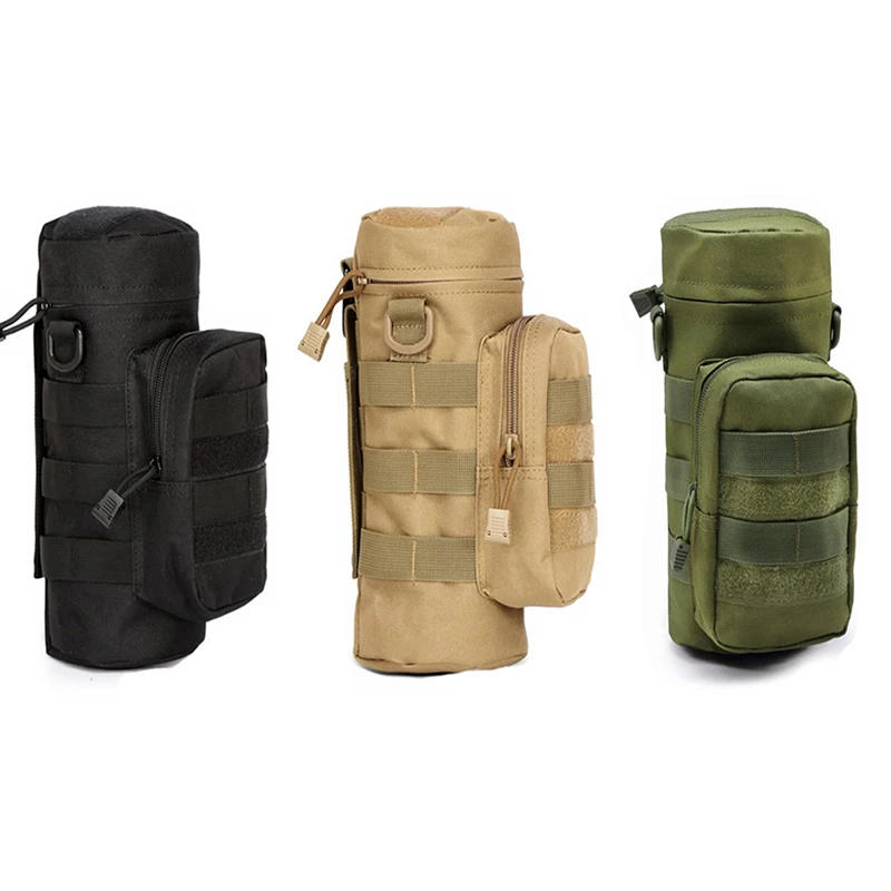 

Походные сумки для кемпинга, мягкая сумка для бутылки с водой, тактическое снаряжение для чайника, поясная сумка через плечо для поклоннико...