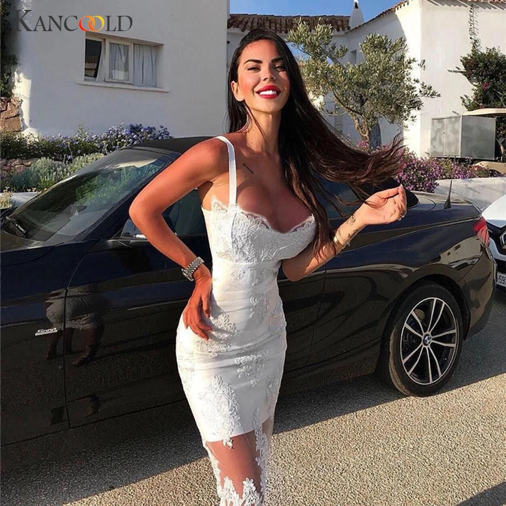 Женские вечерние платья KANCOOLD Летнее Длинное платье без рукавов на бретельках с