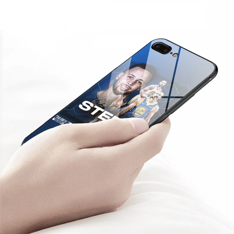 Модные звезды баскетбола из окрашенного закаленного стекла чехол-накладка на