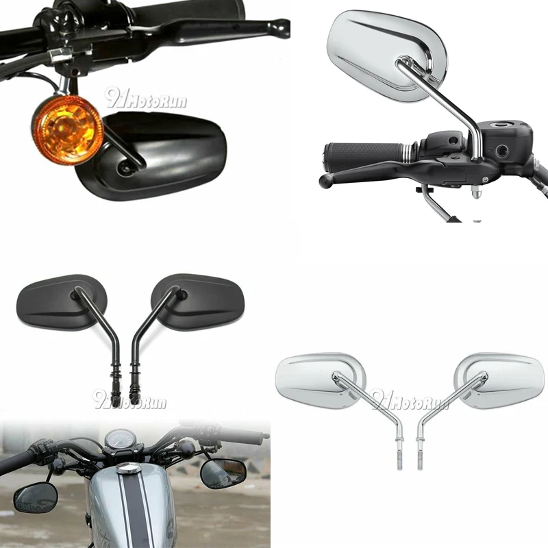 Мотоциклетное заднее боковое зеркало для Harley Road King Touring Sportster XL883 XL1200 Dyna Fatboy FXDF FLSTF
