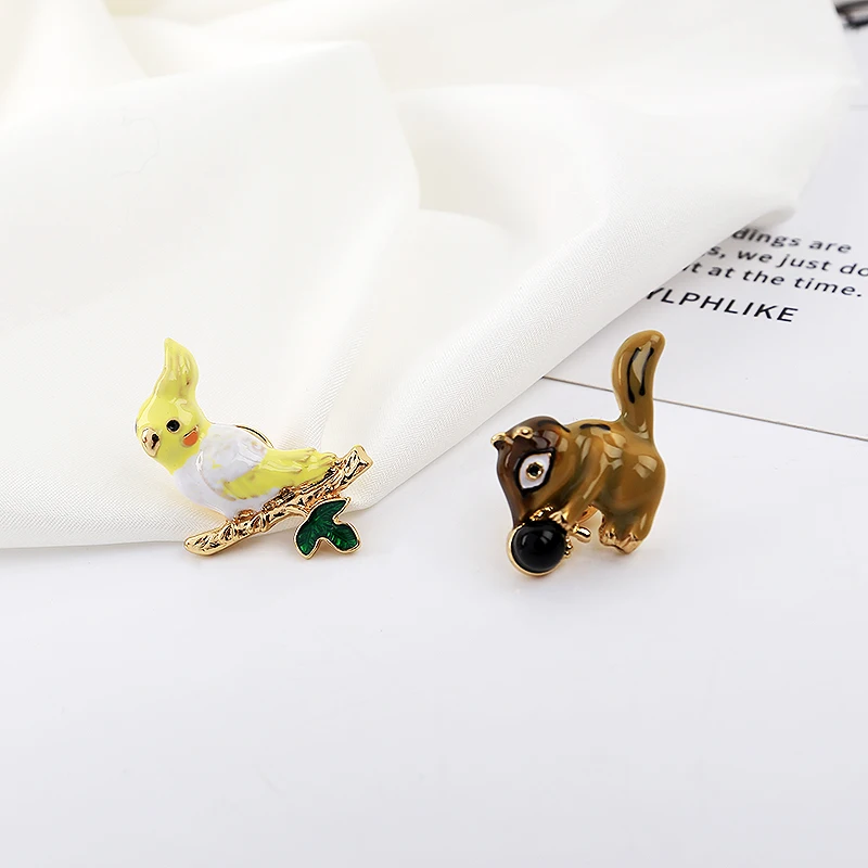 Sansummer новинка 2019 хит модная симпатичная с животными белка собака попугай кролик