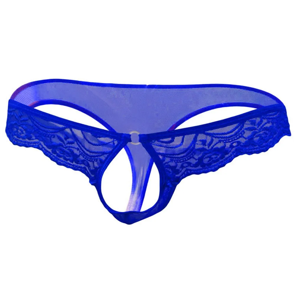 

Men Open Crotch Thongs Lace Transparent See Through Sheer Underwear Sexy Gay Men's Men's Sexy Underwear Underwear