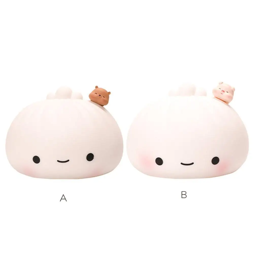 

Cute Buns Pat Lights Colorful Soft Night Light Bedroom Adult Holiday Gifts Christmas Cartoon Holiday Children Home Decorati D0O3
