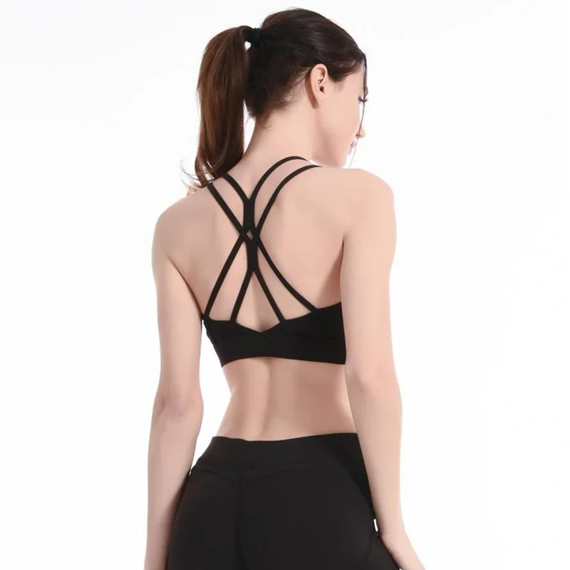 Женский спортивный бюстгальтер с эффектом пуш-ап для занятий спортом йогой