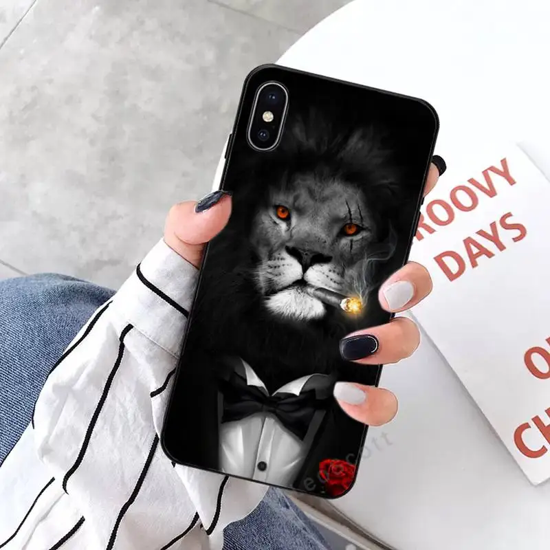 

lion art animal cool Phone Case for iPhone 11 12 mini pro XS MAX 8 7 6 6S Plus X 5S SE 2020 XR
