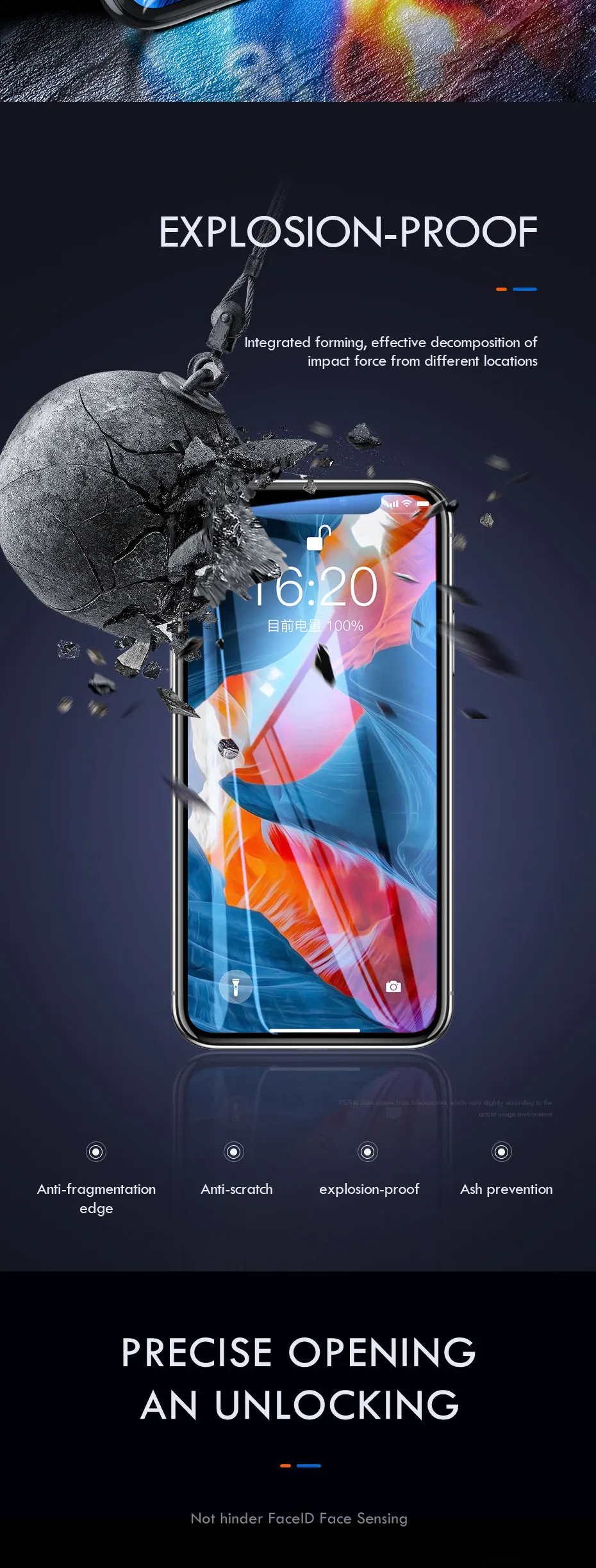 ZNP 100D защита экрана закаленное стекло для iPhone 7 8 6 6s Plus 11 защитное стекло на iPhone X XS 11 Pro Max XR стекло