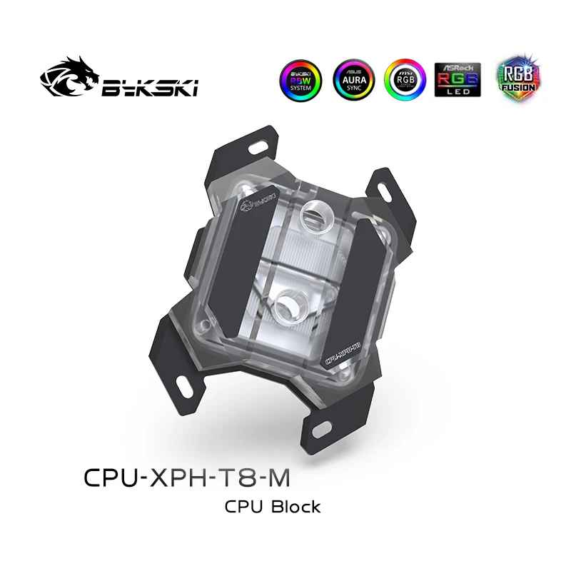 

Bykski CPU-XPH-T8-M pc processor water cooler CPU Water Block for AMD Ryzen AM4 AM3+ AM3 AM2+ AM2 FM2+ FM2 FM1 Liquid Cooling