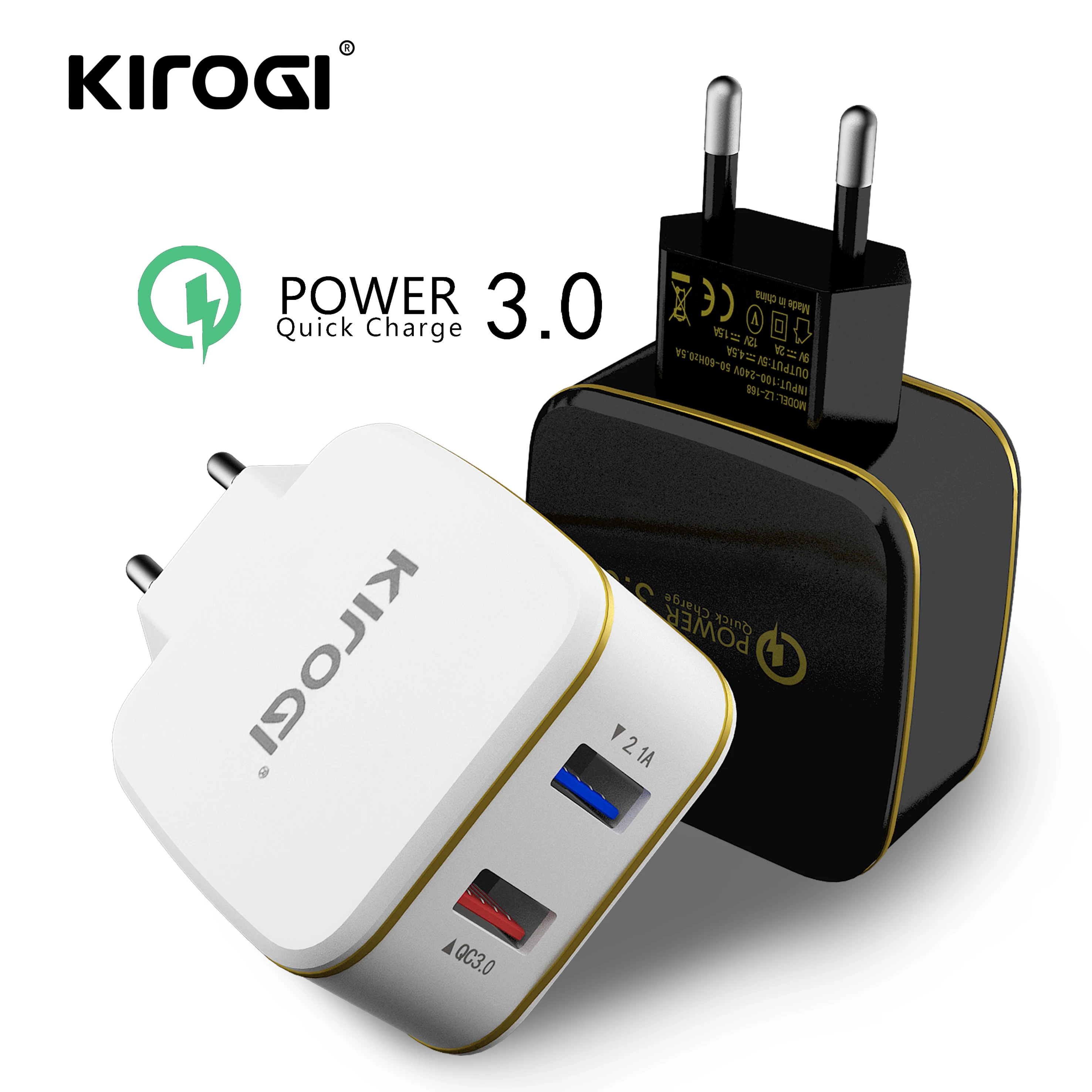 Быстрое зарядное устройство QC 3 0 USB для телефона дорожный настенный адаптер 30 Вт