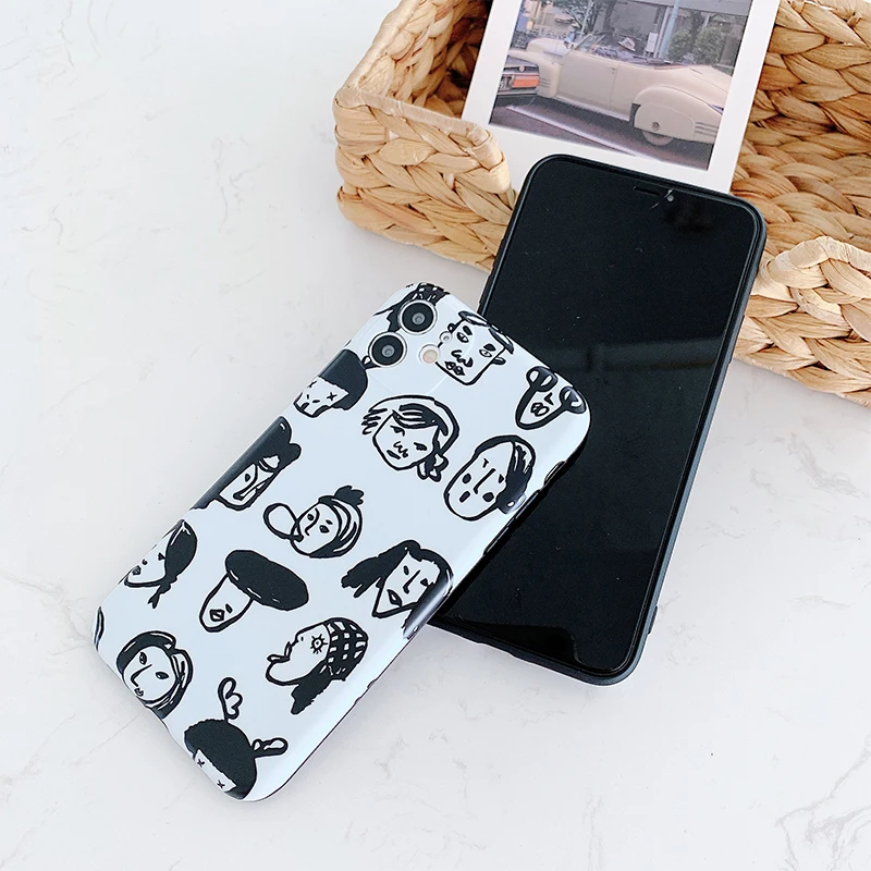 

Artistic Head Silicone Soft TPU Case For iPhone 12 Mini 11 Pro Max X XS MAX XR 7 8 6S 6 PLUS SE 2020 Cases