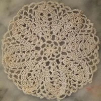 new lace round cotton table place mat pad cloth crochet dish placemat cup mug wedding tea coffee coaster handmade doily kitchen