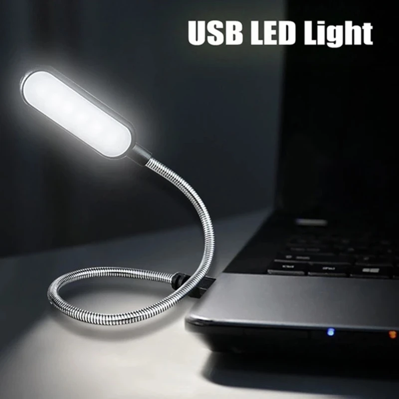 

Маленький USB-светильник, светодиодная Новинка, защита глаз, Гибкая настольная лампа, совместимая с блоком питания, ноутбуком, компьютером