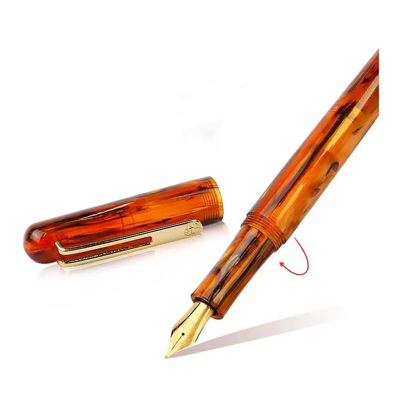 Перьевая ручка из акрила и агата pimio 975 в подарочной коробке | Канцтовары для офиса