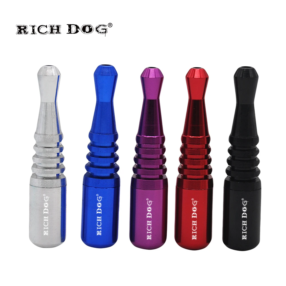 

Rich Dog Pipe Metal Pipes Tobacco Herb Pipe 70MM Long Pipe Accessories