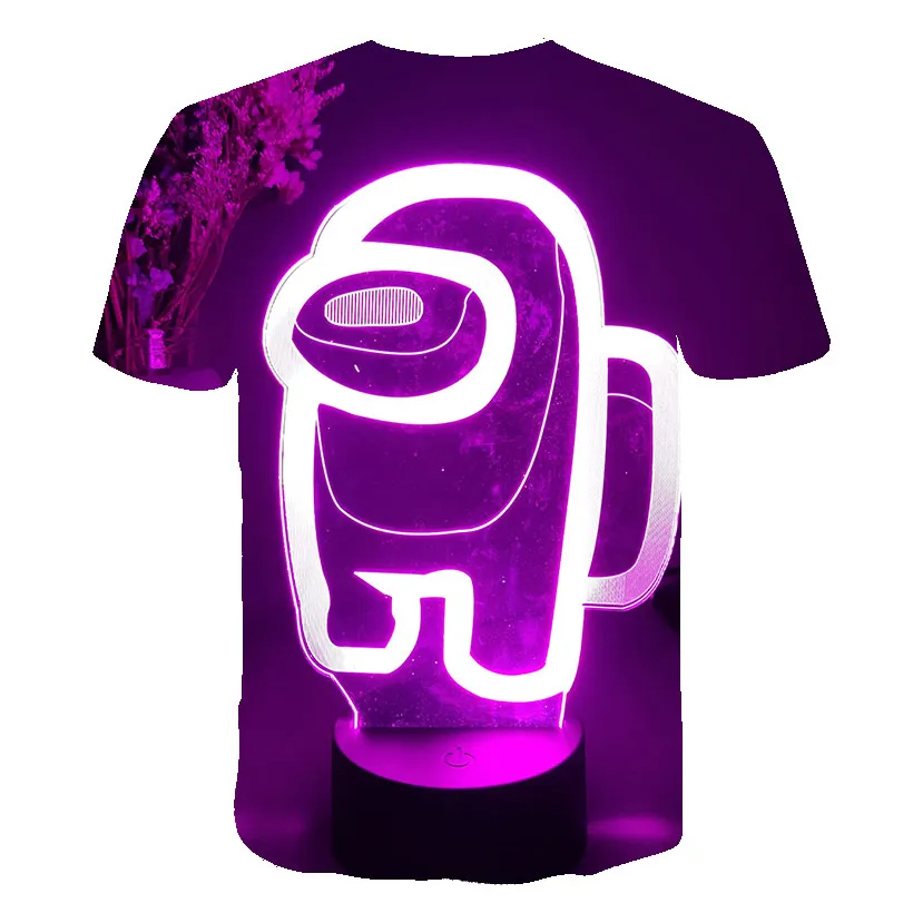 

Boys Among We Hot Game Crew T Shirt Kids Cartoon Blue Space Kill t-shirt Funny for Girls T-Shirt Children Clothing Top 4t-14t