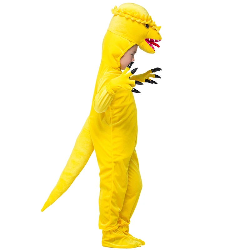 

T-Rex Dinosaurs Kids Animals Pachycephalosaurus Halloween Cosplay Costume Party Dress Up Outfit Boys Girl Role Play Jumpsuit
