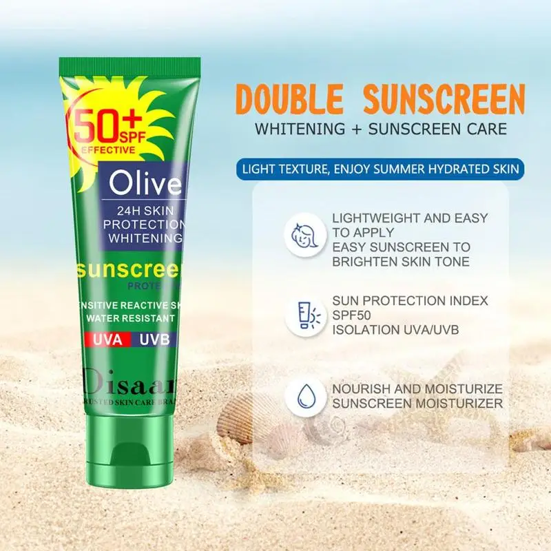 Disaar Чистка для лица и тела солнцезащитный крем Водонепроницаемость Spf + 50 UVA/UVB
