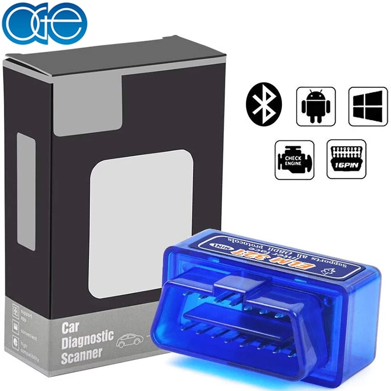 OGE OBD2 диагностическое устройство Bluetooth ELM327 адаптер Версия V2.1 для Android/Windows