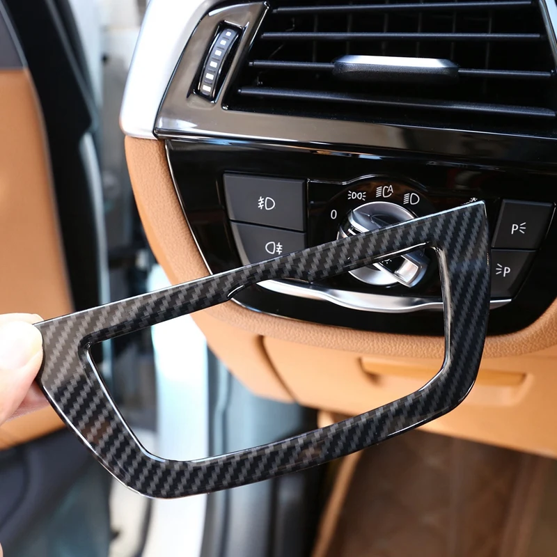 Автомобильные фары переключатель рамка Накладка для BMW 5 серии G30 528Li 530Li 2018 2019